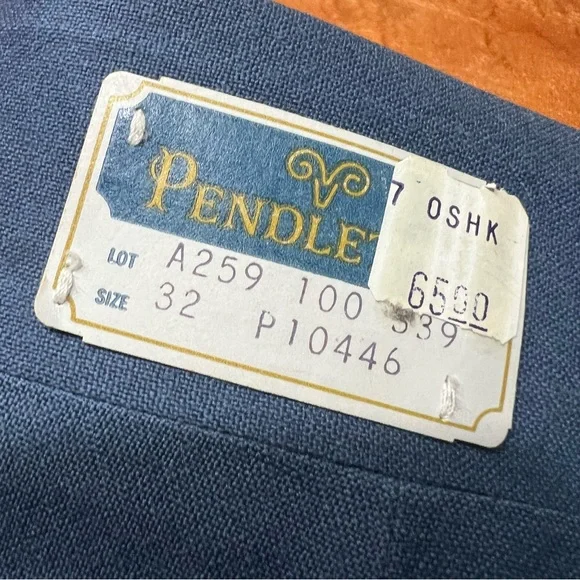 Vintage Pendleton Wool Pants size 32 new USA blue mcm